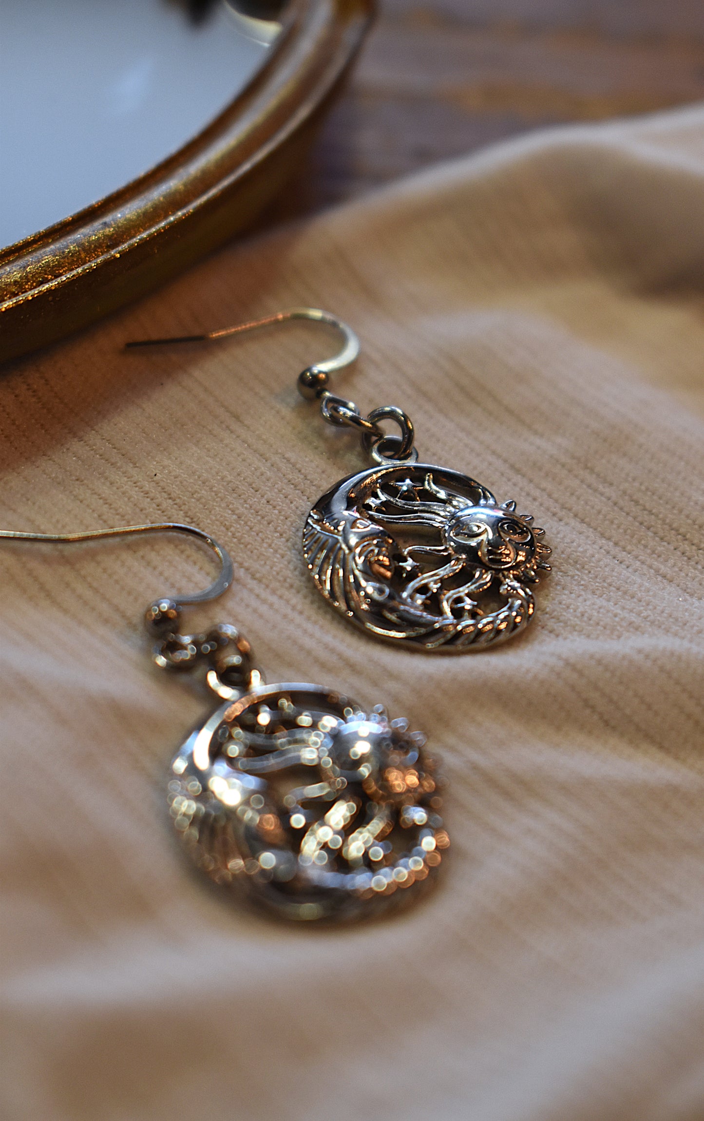 Eternal Eclipse Earrings ~ Silver