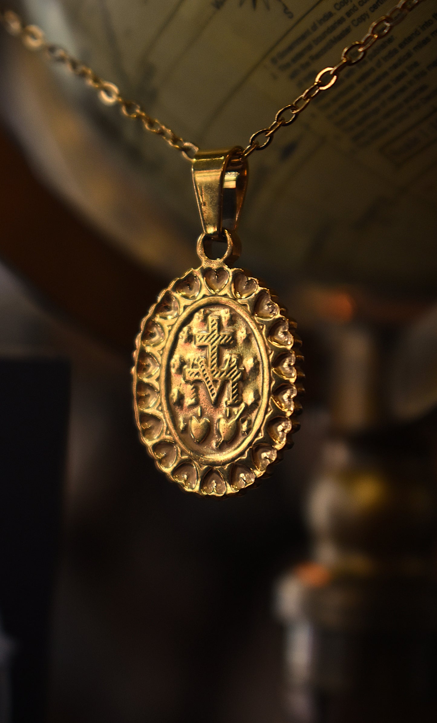 Veiled Saint Necklace ~ Gold
