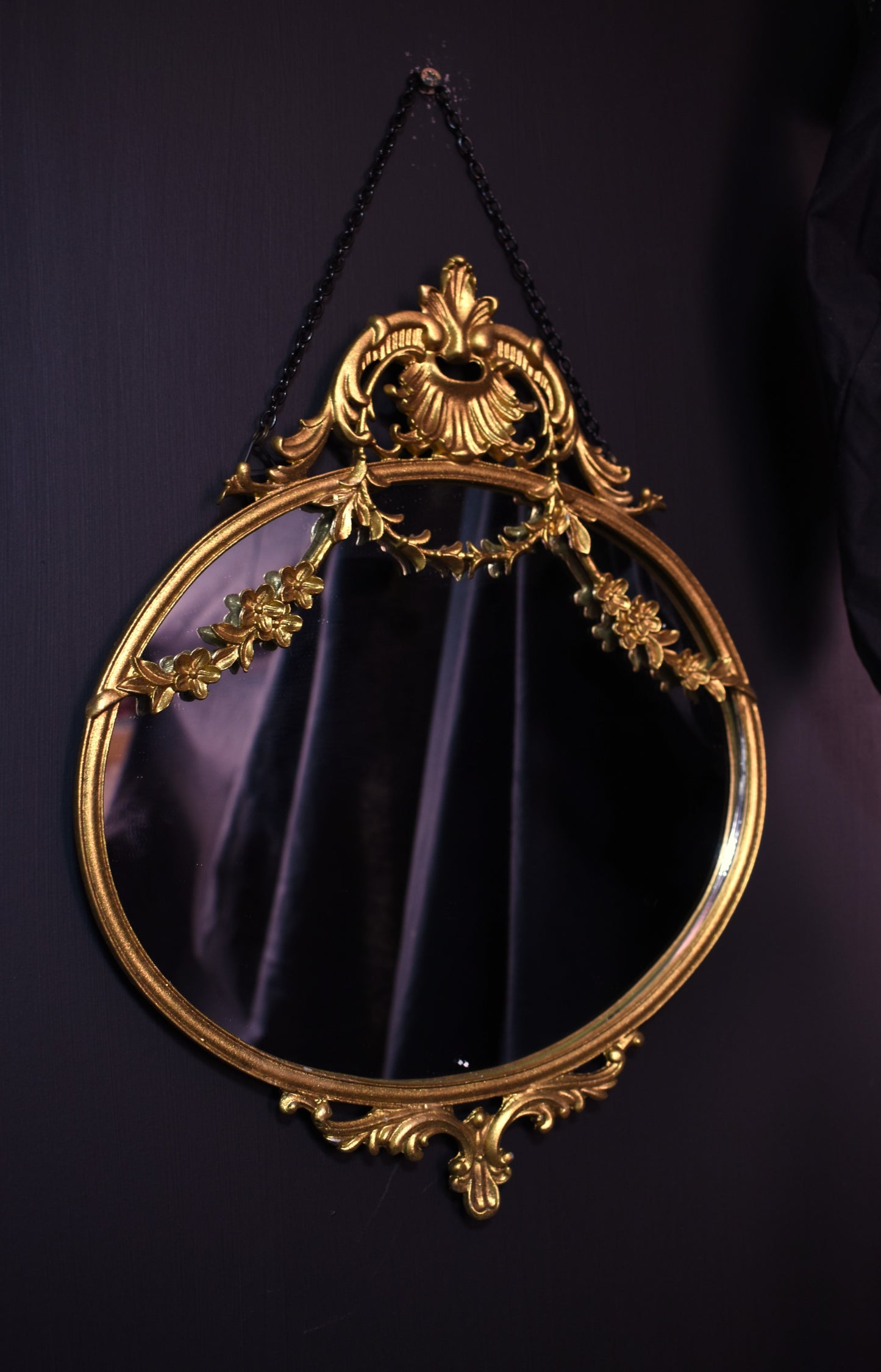 Ornate Gold Hanging Mirror