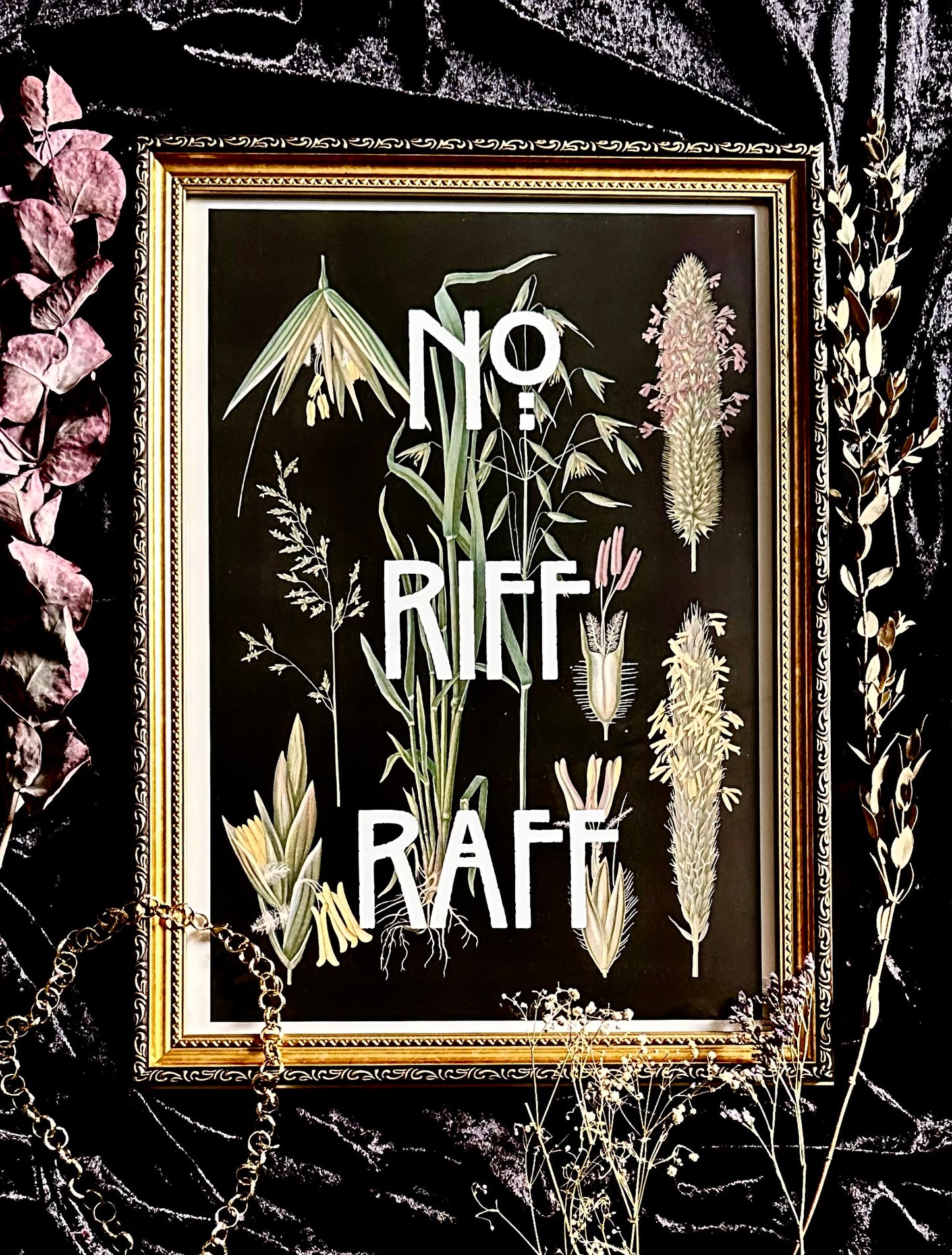 No Riff Raff A3 Print