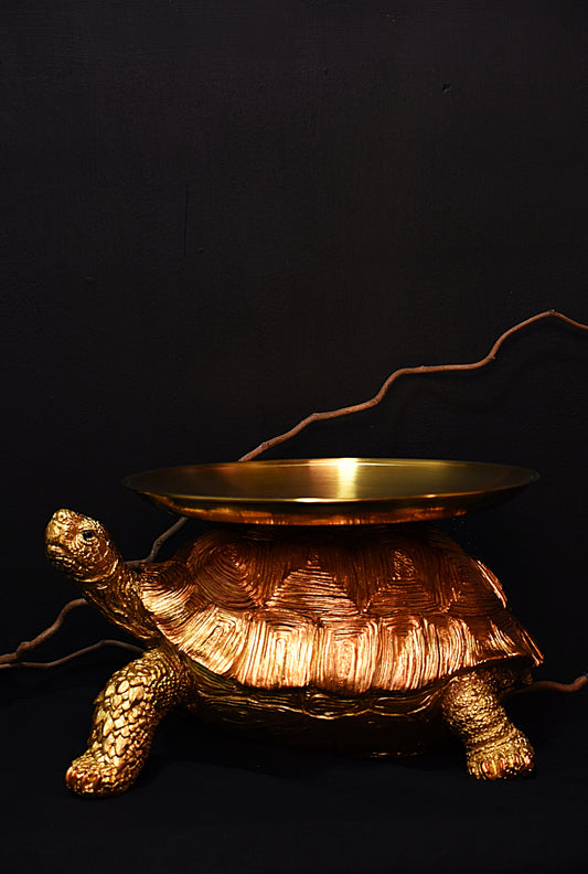 Gold and Bronze Tortoise Platter