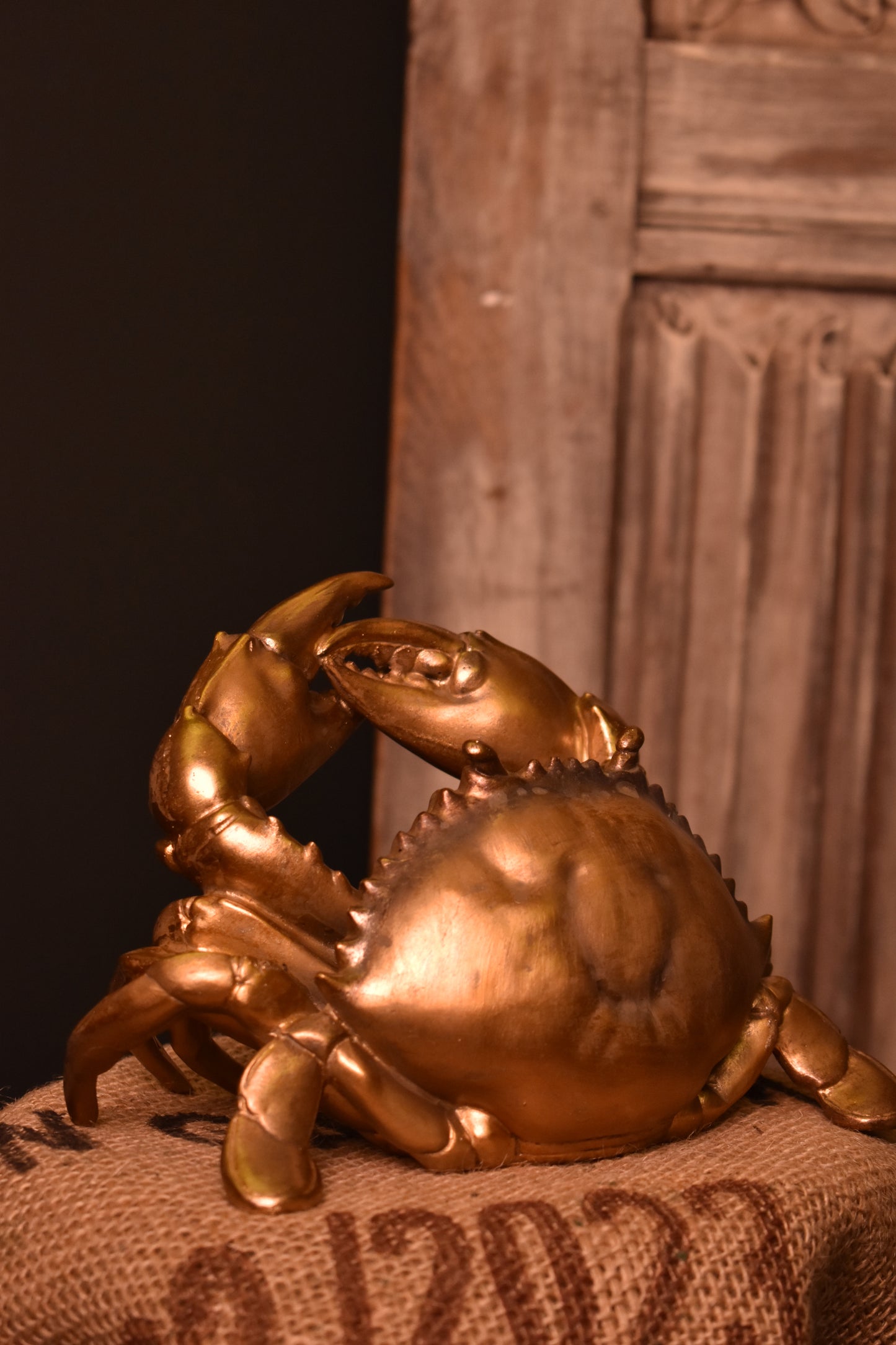 Gold Crab Bottle Holder