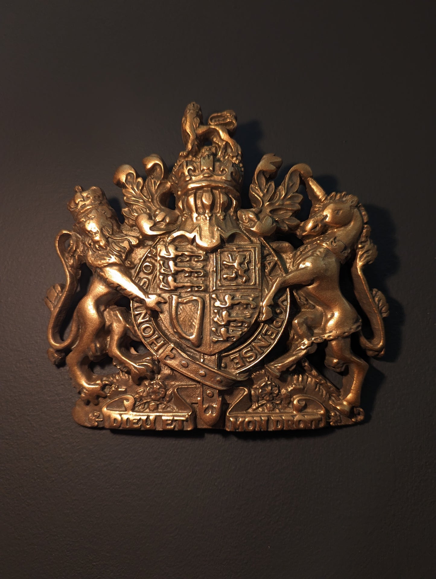 Bronze Coat of Arms Wall Hanging