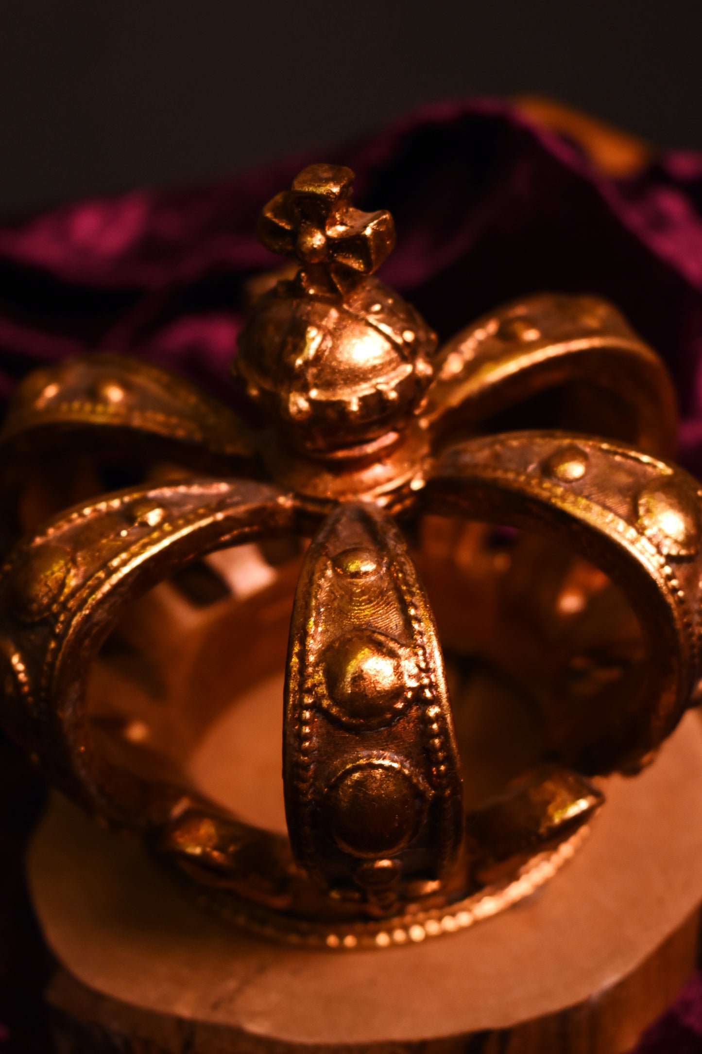 Gold Regal Crown Ornament