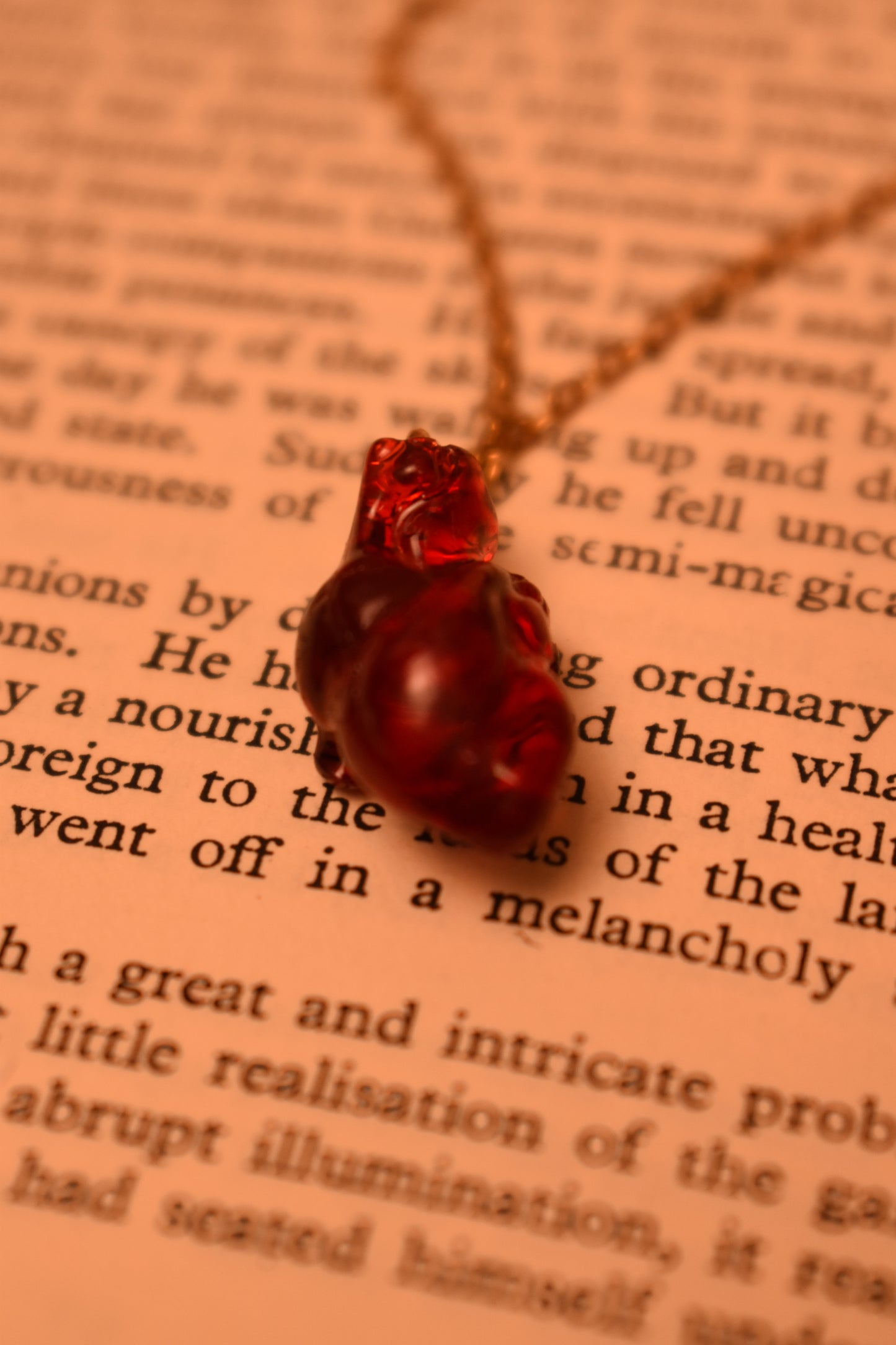 Anatomical Heart Necklace - Forbidden Love