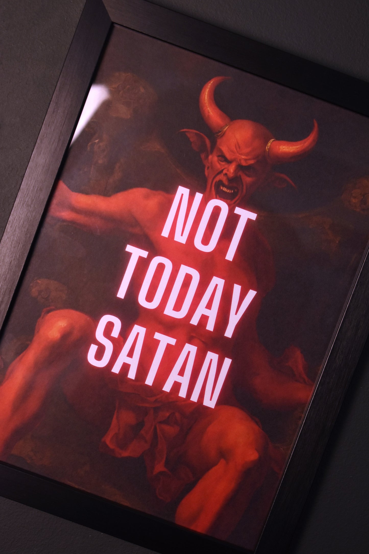 A4 Print 'Not Today Satan'