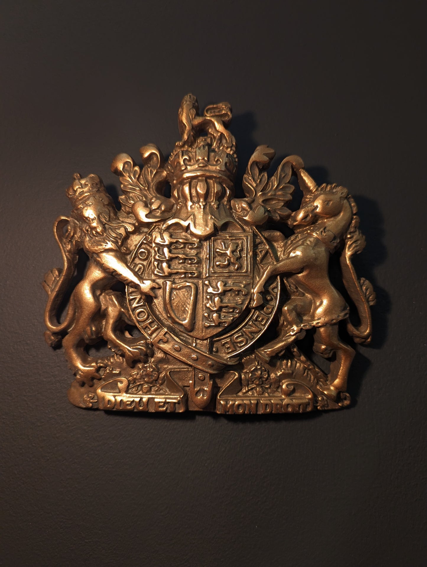 Bronze Coat of Arms Wall Hanging