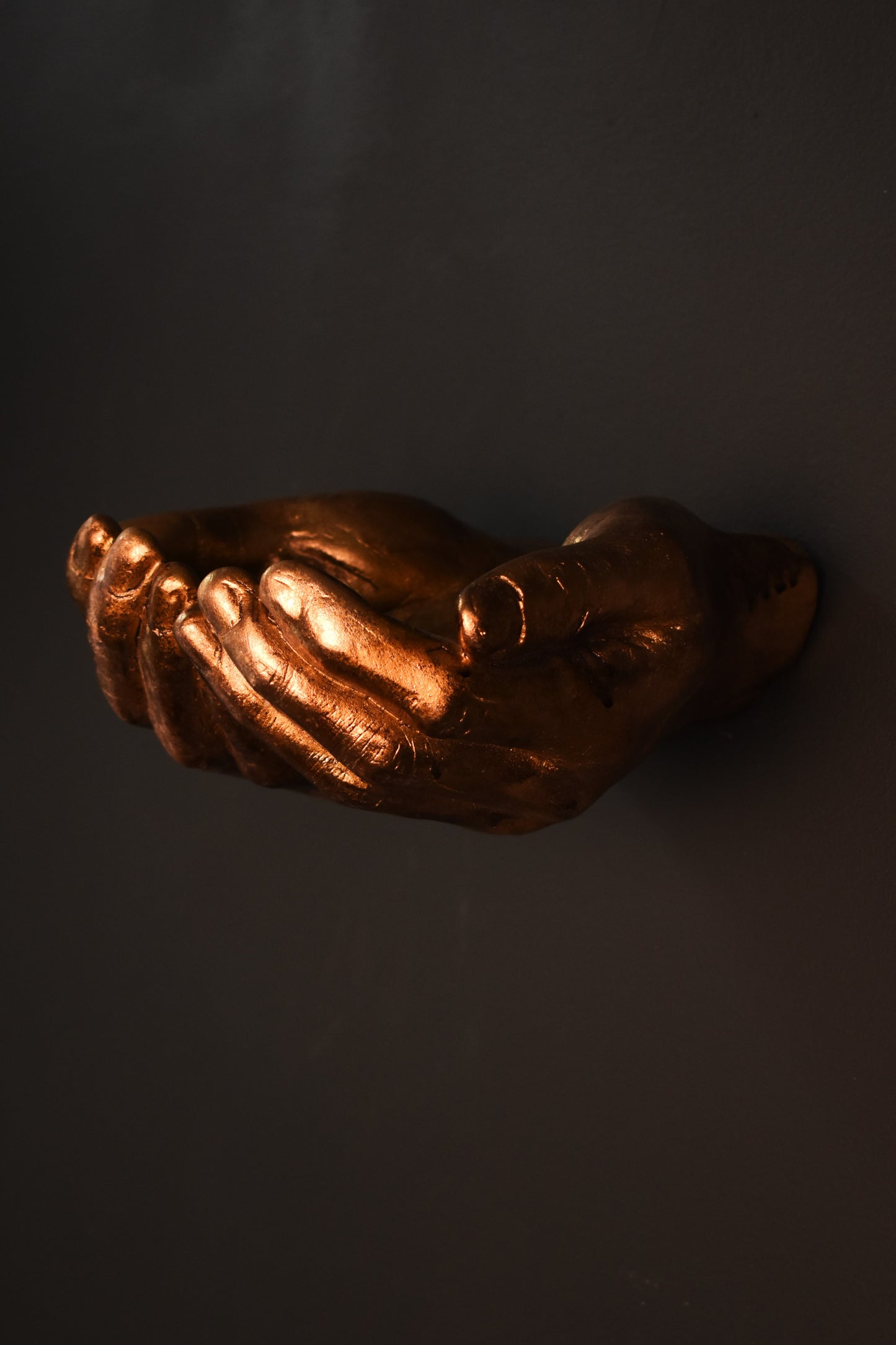 Wall Mounted Gold Hand Bowl