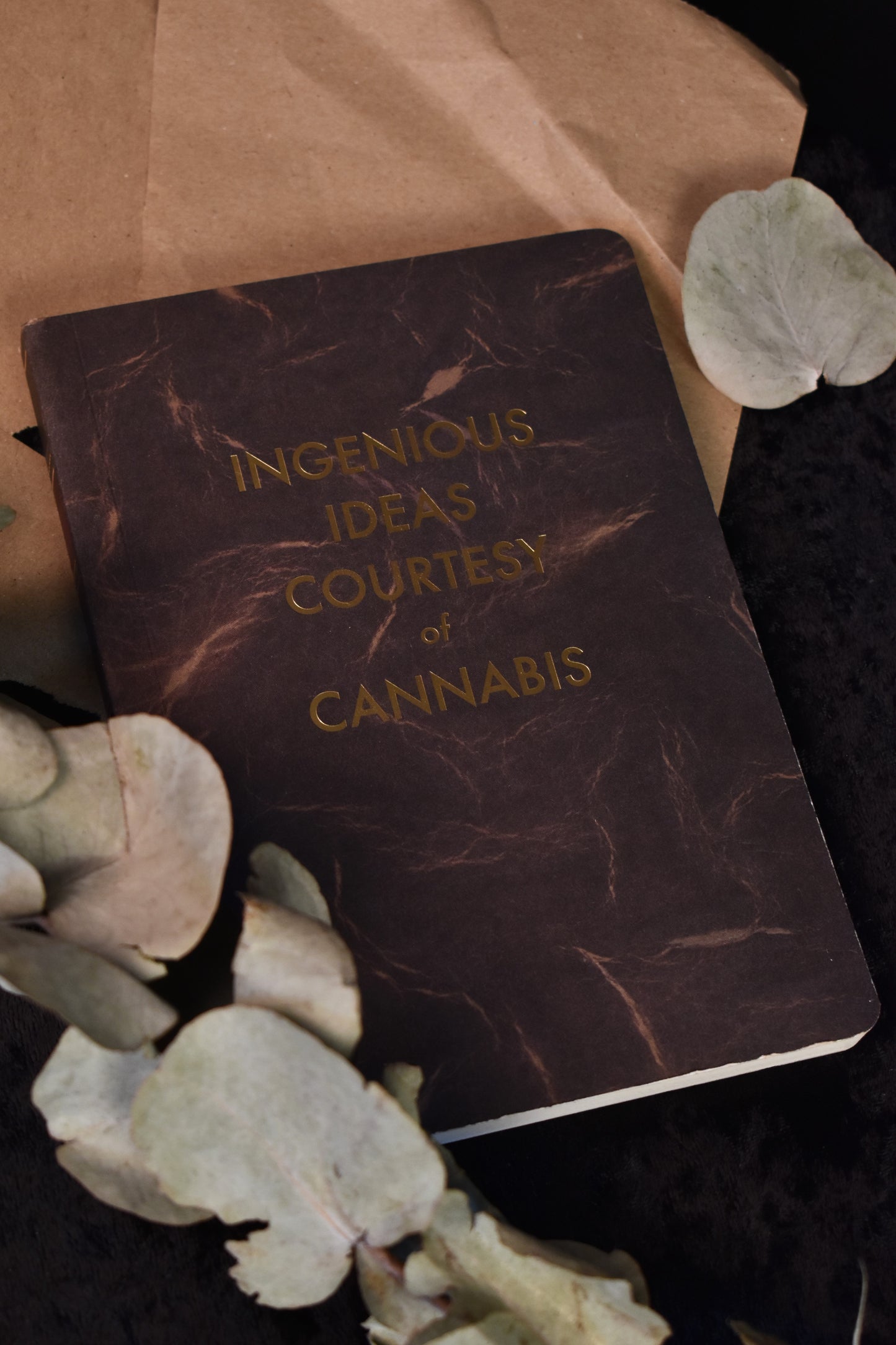 A5 Notebook 'Ingenious Ideas Courtesy of Cannabis'